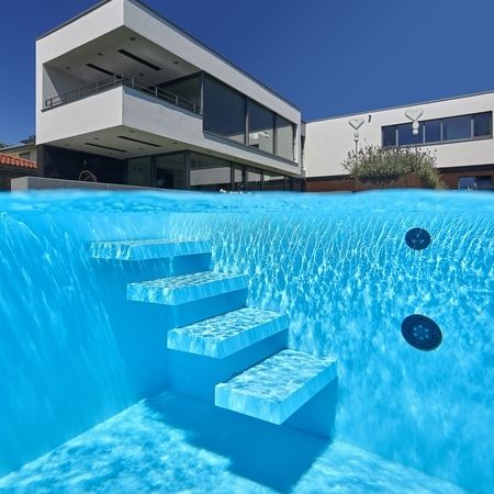 Bild vom Pool im Wasser